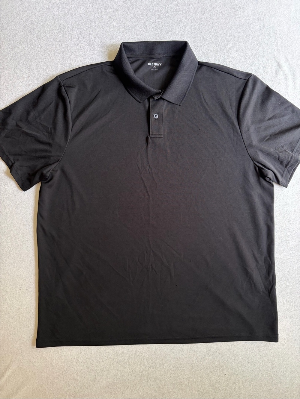Old Navy Men’s XL Black Performance Polo Shirt Short Sleeve Golf Athletic